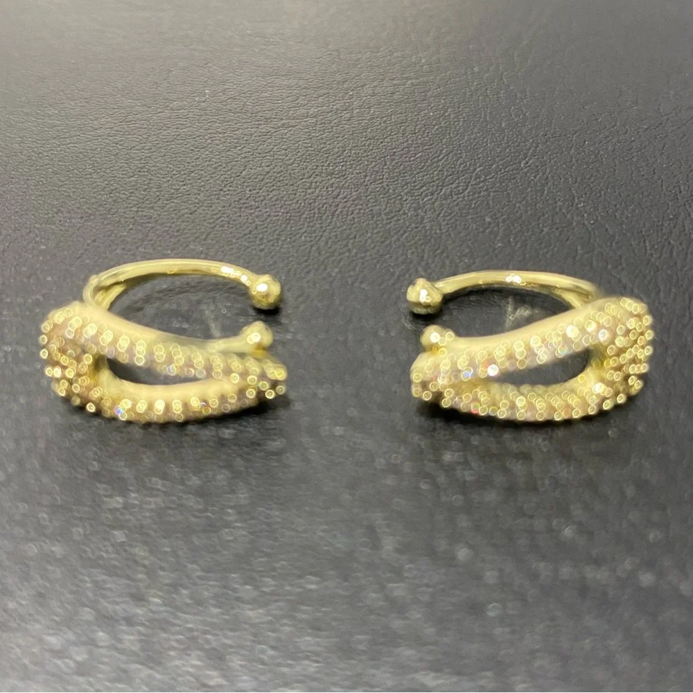 2 pcs | Gorgeous Unique Chic Gold Ear Cuffs Clips Accessories Jewelry - Picture 5 of 7